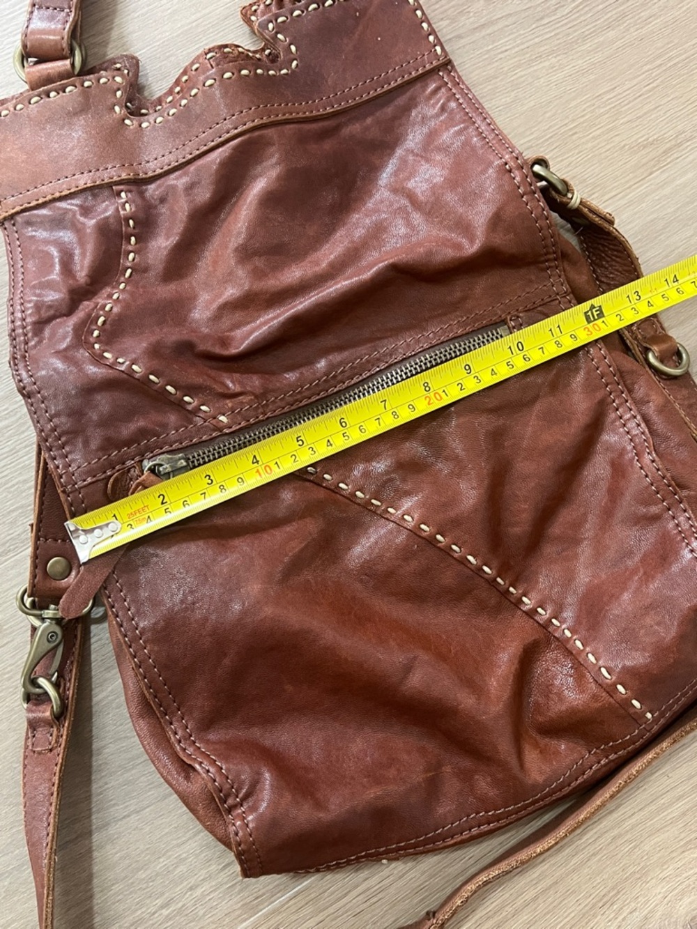 Lucky Brand Brown Leather Crossbody Bag - Picture 6 of 10